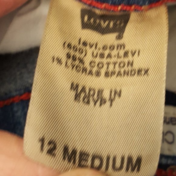 Levi's 550 Jeans Relaxed Boot Cut Jeans Size 12 Medium - Picture 14 of 15